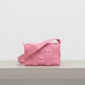 Bottega Veneta Leather Crossbody Shoulder Bag Pink | Authentic Previously Owned