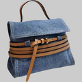 Small Denim Crossbody Handle Bag