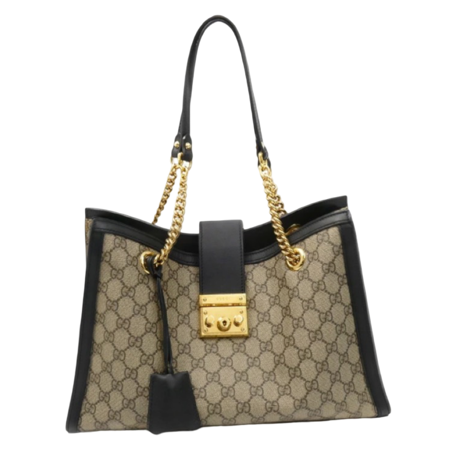 GUCCI Padlock GG Supreme Medium Shoulder Bag Previously Owned Authentic