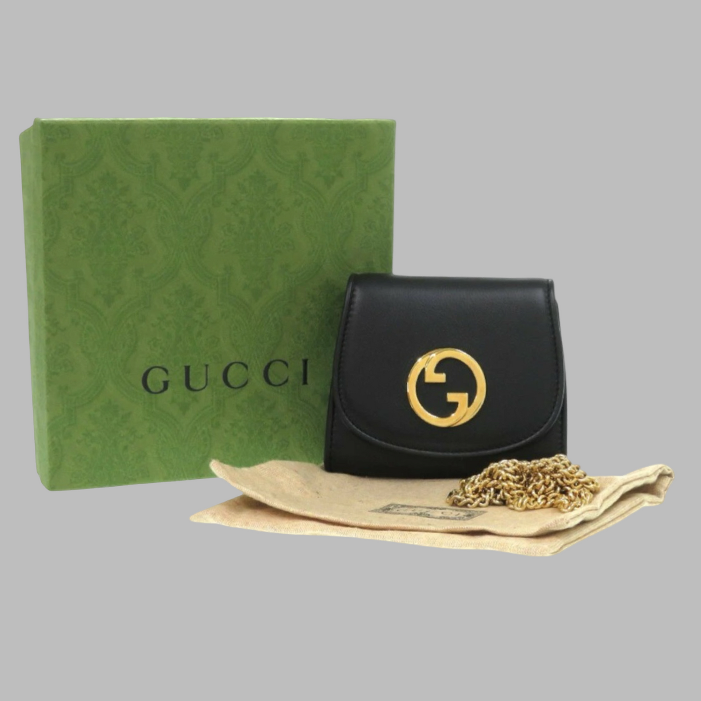 Gucci  Medium Chain Shoulder Wallet |Excellent Condition | L’LUXE Authentic's