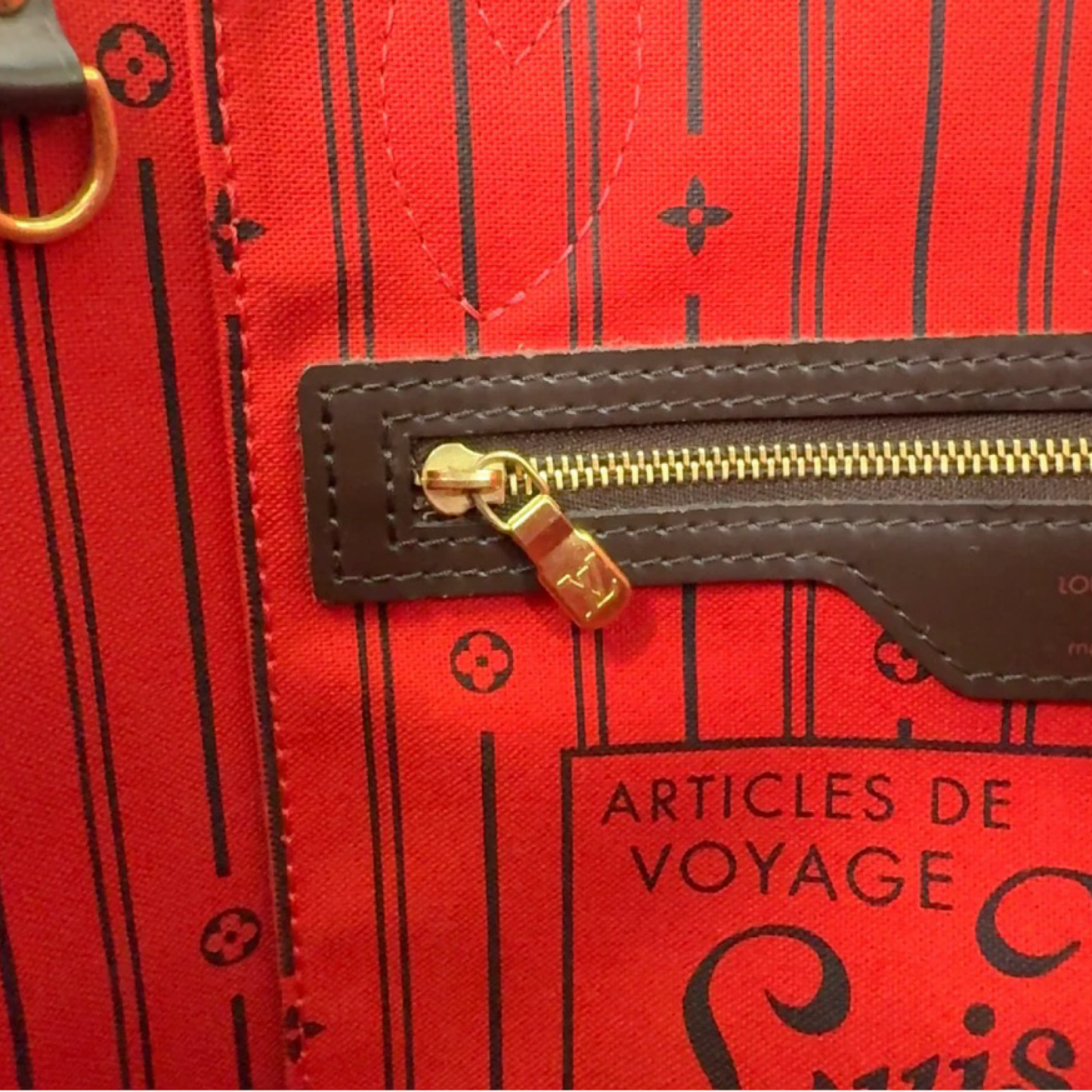 Louis Vuitton Neverfull PM Damier Ebene Tote Bag Brown Pre-Owned– Good Condition | L’LUXE Authentic’s