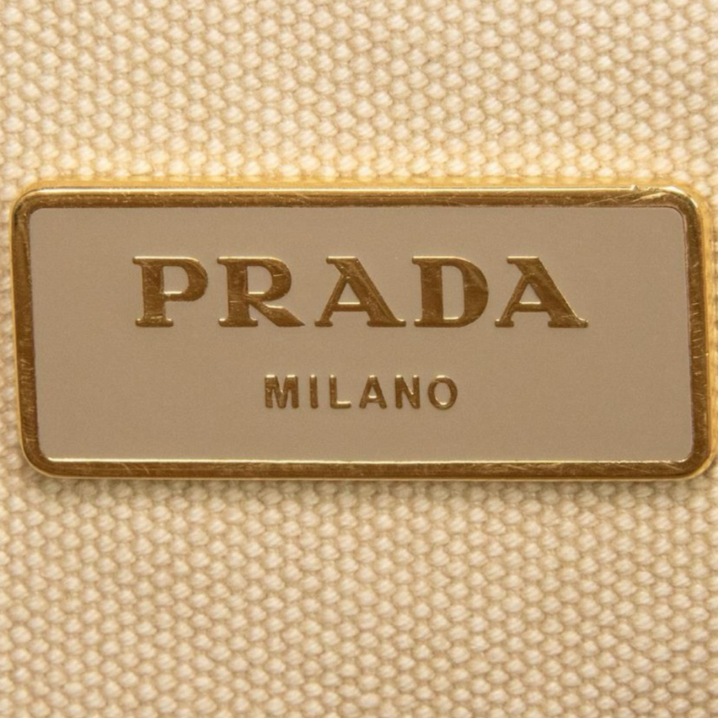Prada Canapa Delave Tote Bag Pre-Owned Authentic
