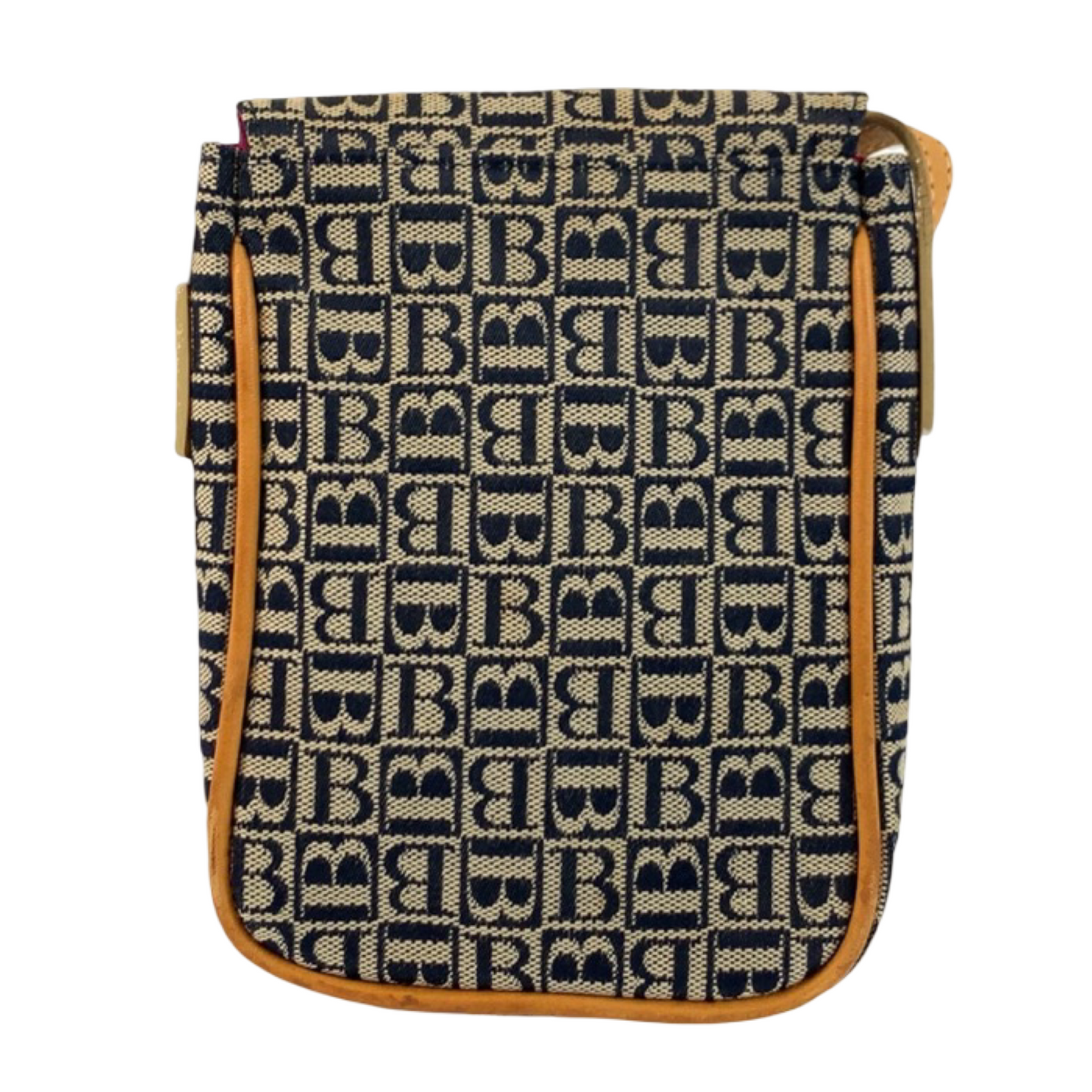 Burberry Monogram Canvas Leather Shoulder Bag Pouch Beige Black Brown – Excellent Condition | L’LUXE Authentic’s