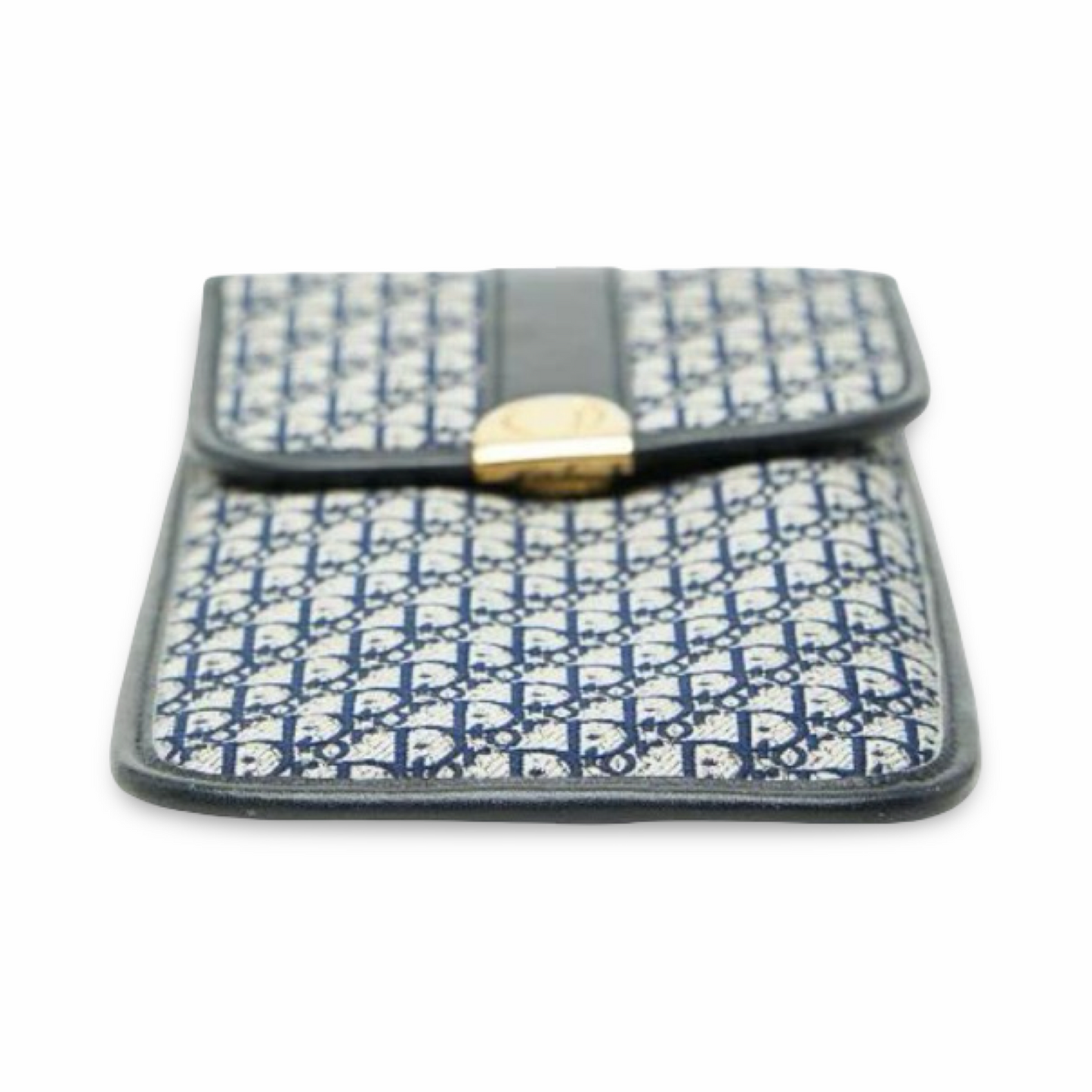 Christian Dior Trotter Eyeglass Case Navy Canvas & Leather – Very Good Condition | L’LUXE Authentic’s