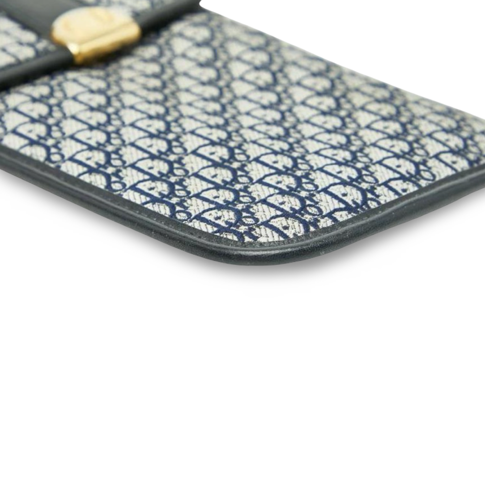 Christian Dior Trotter Eyeglass Case Navy Canvas & Leather – Very Good Condition | L’LUXE Authentics