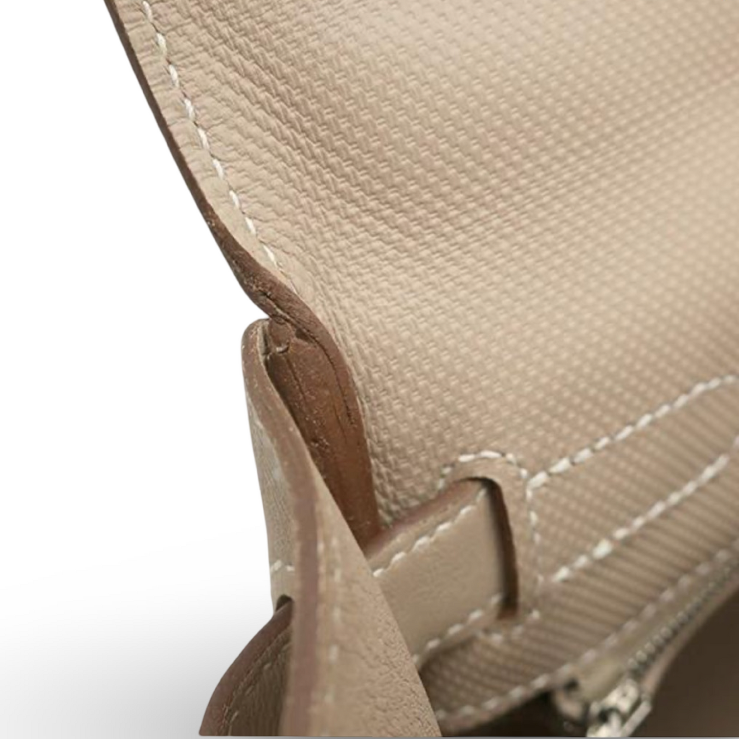 Hermès Kelly 32 Gillies Veau Swift Argile Leather Silver Hardware Pre-Owned – Very Good Condition | L’LUXE Authentic’s