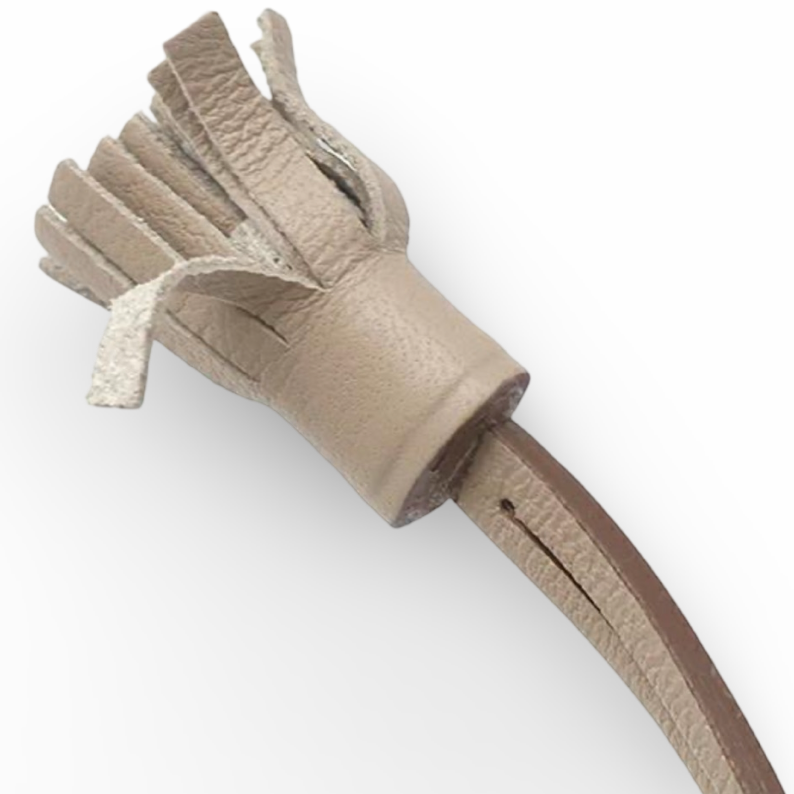 Hermès Kelly 32 Gillies Veau Swift Argile Leather Silver Hardware Previously Owned Authentic