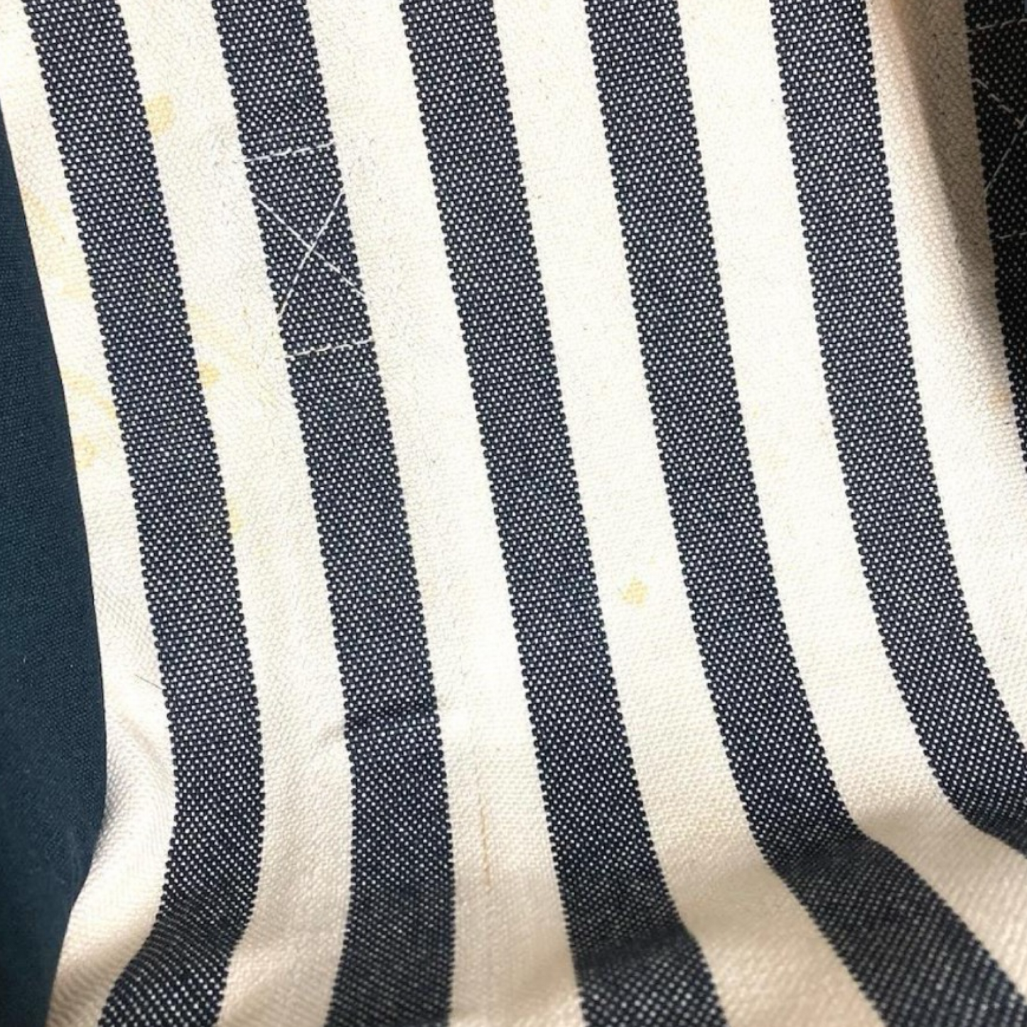 Hermès Cannes PM Border Cotton Canvas Tote Black White – Previously Owned Acceptable Condition | L’LUXE Authentic’s