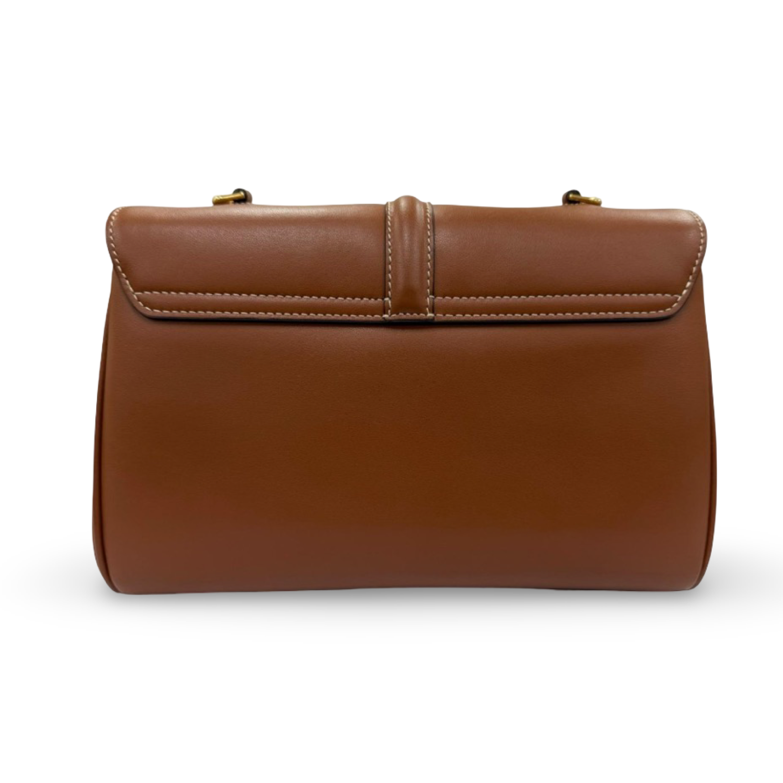 CELINE Teen Soft 16 Suede Leather Shoulder Bag Tan Gold Hardware – Authentic Previously Owned