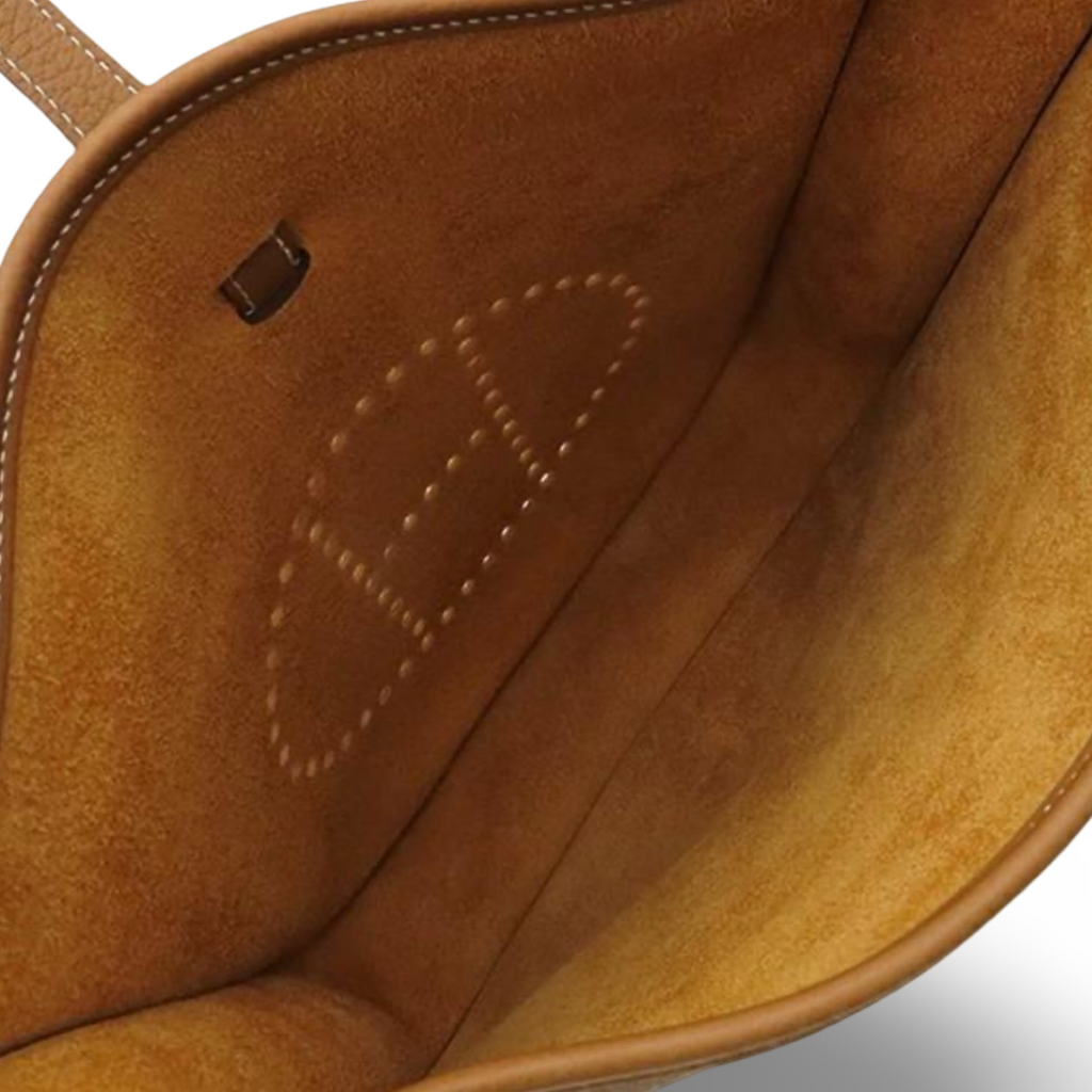 Hermès Evelyne III PM Taurillon Clemence Gold Leather – Pre-Owned- Excellent Condition | L’LUXE Authentics