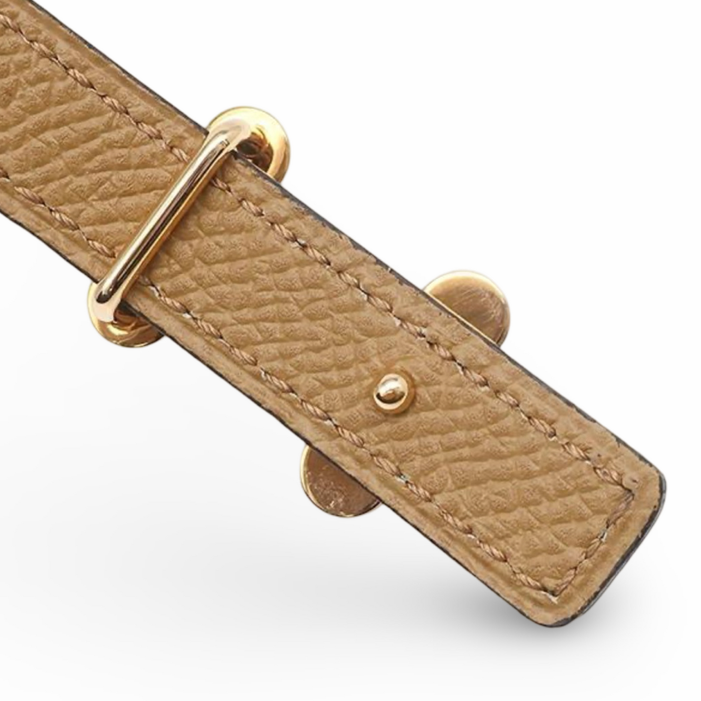 Hermès Bubble Reversible Belt 13mm Swift Epsom Blue Jean Biscuit Pre-Owned – Unused | L’LUXE Authentic’s