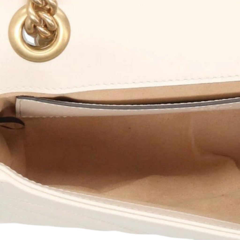 Gucci GG Marmont Leather Chain Shoulder Bag Authentic Previously Owned