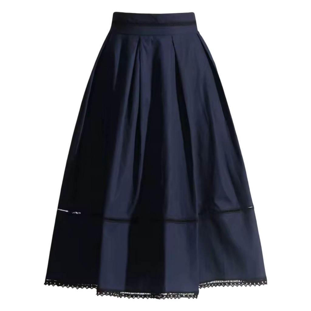A-Lined Skirt & Lapel Top