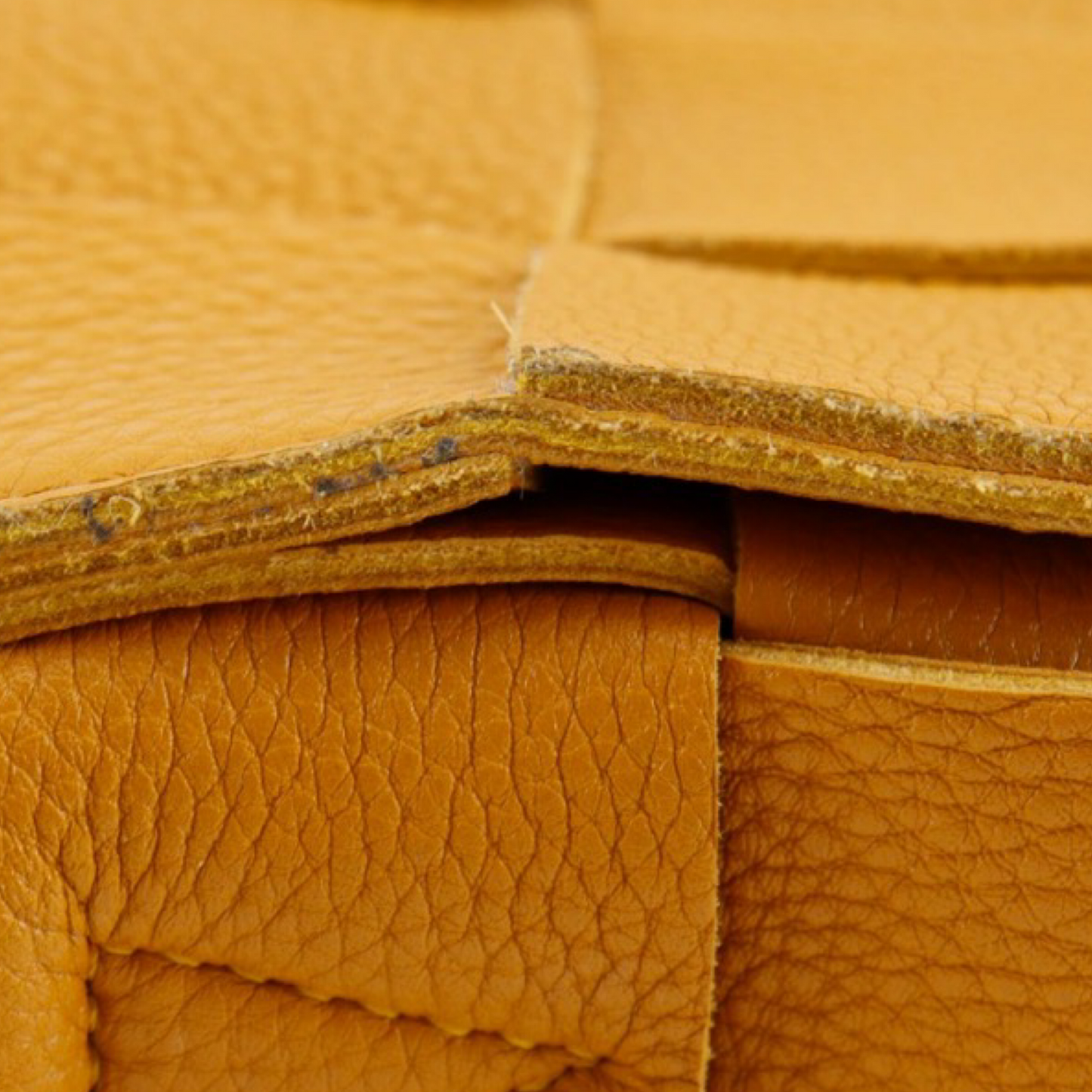 Bottega Veneta Cassette Intrecciato Crossbody Bag Camel Calfskin – Very Good Condition | L’LUXE Authentic’s