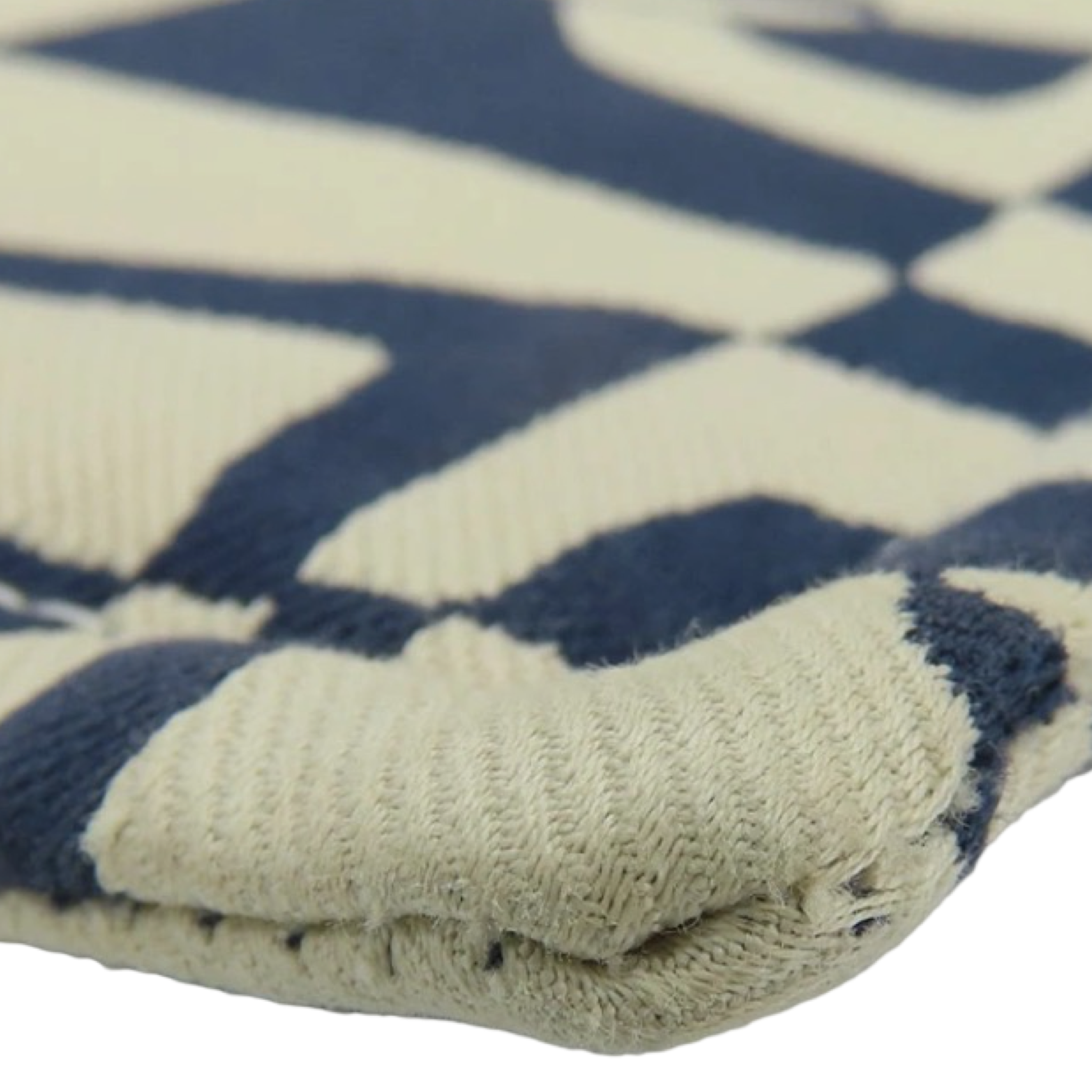 Hermès Trousse Flat GM Chaine d’Ancre Canvas Navy Ivory Pouch – Previously Owned Authentic