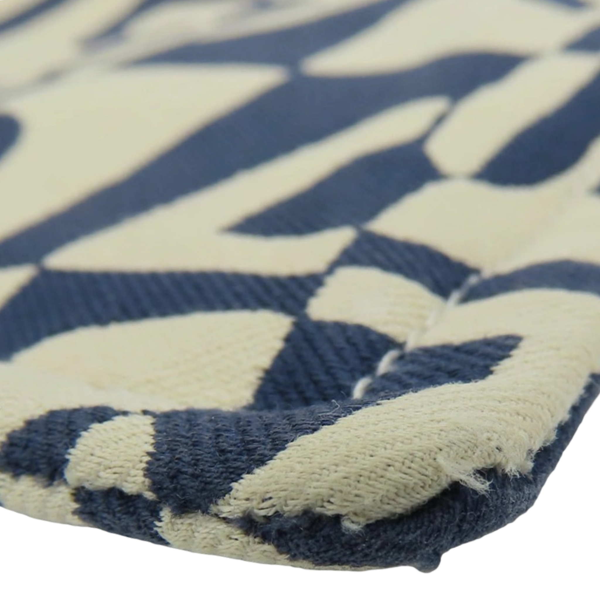 Hermès Trousse Flat GM Chaine d’Ancre Canvas Navy Ivory Pouch – Previously Owned Authentic