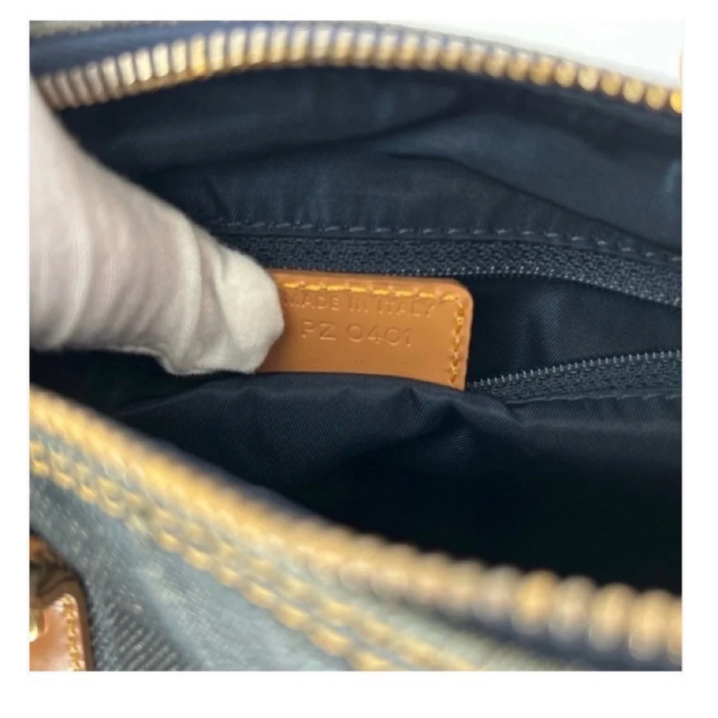 Dior Vintage Blue Denim Mini Boston Bag with Leather Trim previously Owned Authentic
